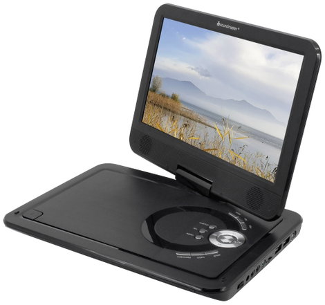 soundmaster PDB1910SW Hordozható DVD lejátszó 25.9 cm 10.1 coll EEK: E (A - G) Akkus működés, DVT-T 4. kép