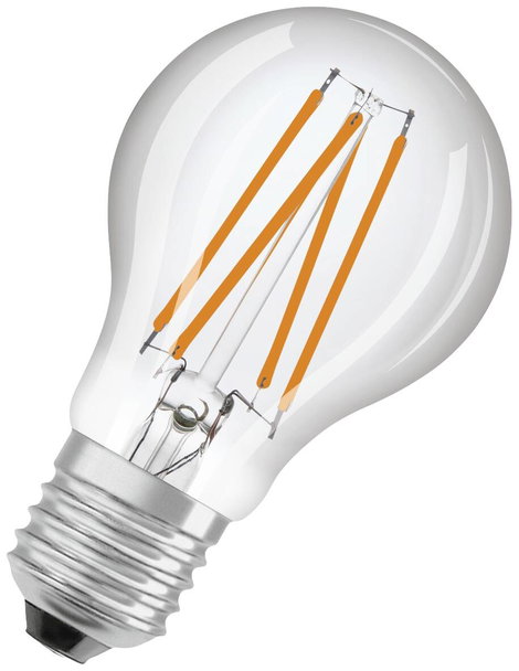 OSRAM 4058075761957 LED EEK F (A - G) E27 Izzólámpa forma 4.9 W = 40 W Melegfehér (Ø x Ma) 60 mm x 6