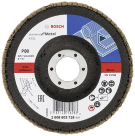 Bosch Accessories 2608603718 X431 Felületcsiszoló korong Ø 125 mm Furat átmérő 22.33 mm Acél 1 db