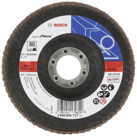 Bosch Accessories 2608606717 X551 Felületcsiszoló korong Ø 125 mm Furat átmérő 22.33 mm Acél 1 db
