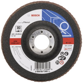 Bosch Accessories 2608607355 X551 Felületcsiszoló korong Ø 125 mm Furat átmérő 22.33 mm Acél 1 db