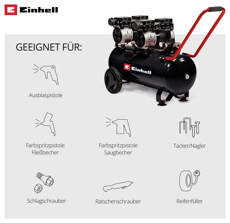 Einhell TE-AC 50 Silent Sűrített levegős kompresszor 50 l 8 bar 4. kép