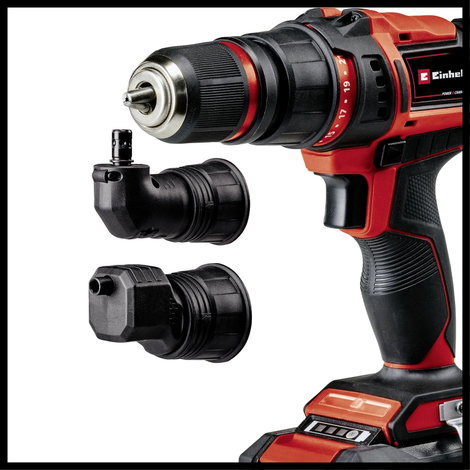 Einhell Power X-Change TE-CD 18/45 3X-Li +22 4513990 Akkus fúrócsavarozó 18 V 2 Ah akkuval, Szögadap 2. kép