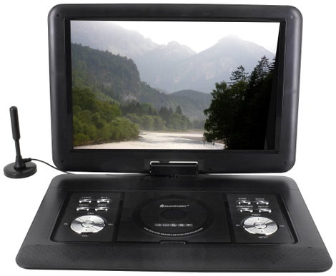 soundmaster PDB1600SW Hordozható DVD lejátszó 39.1 cm 15.4 coll EEK: D (A - G) Akkus működés, DVT-T 4. kép