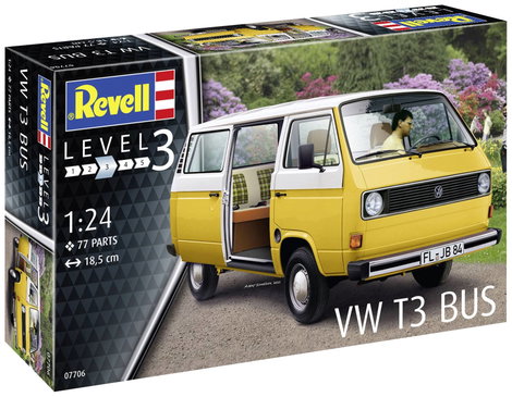 Revell 07706 VW T3 Bus Autómodell építőkészlet 1:25 5. kép