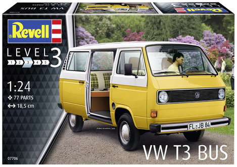 Revell 07706 VW T3 Bus Autómodell építőkészlet 1:25 6. kép