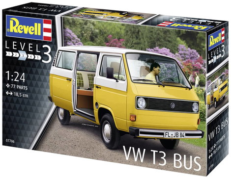 Revell 07706 VW T3 Bus Autómodell építőkészlet 1:25 7. kép