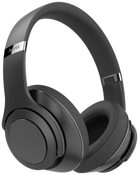 Hama HiFi Over Ear headset Bluetooth® Stereo Fekete Összehajtható, Headset, Hangerő szabályozás, For