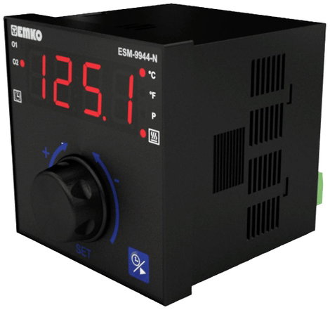 Emko ESM-9944-N 2 pontos, P, PI, PD, PID Hőmérséklet szabályozó Pt100 -200 - +1700 °C Relé, 5 A (H x 2. kép