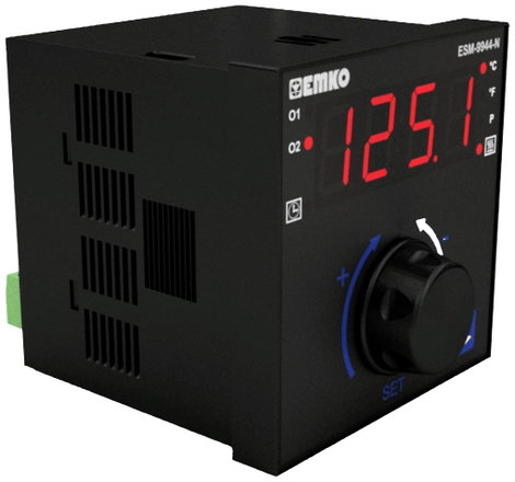 Emko ESM-9944-N 2 pontos, P, PI, PD, PID Hőmérséklet szabályozó Pt100 -200 - +1700 °C Relé, 5 A (H x 8. kép