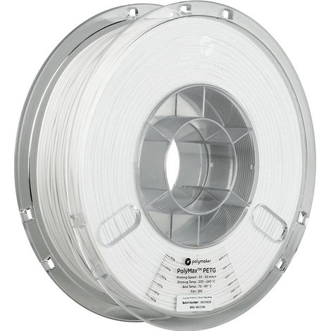Polymaker PB02002 PolyMAX Tough 3D nyomtatószál PETG nagy merevség, hőálló, ütésálló 1.75 mm 750 g F