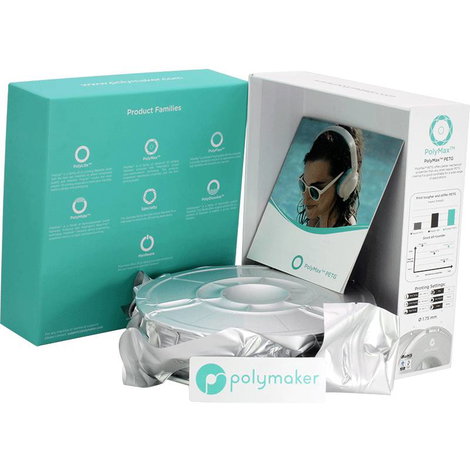 Polymaker PB02002 PolyMAX Tough 3D nyomtatószál PETG nagy merevség, hőálló, ütésálló 1.75 mm 750 g F 5. kép