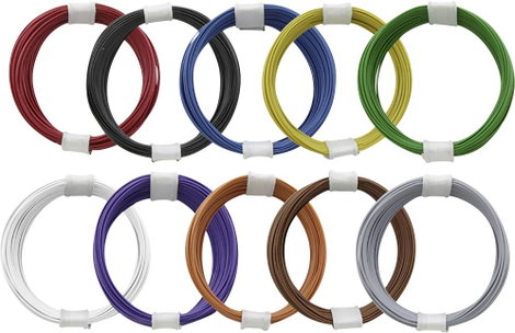 Donau Elektronik 110-MIX Huzal 1 x 0.04 mm² Többszínű 1 készlet