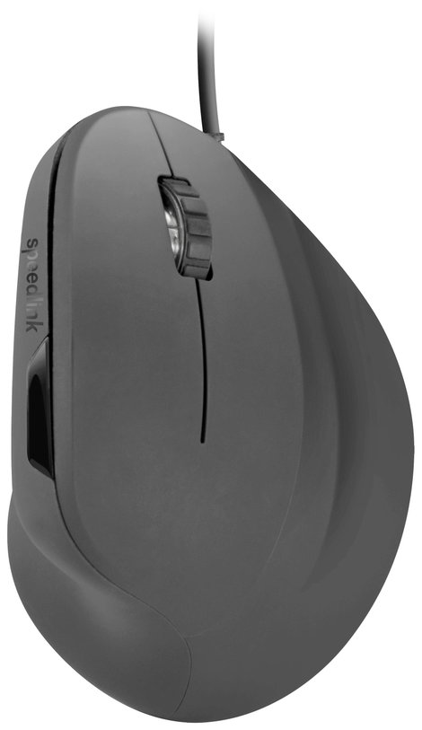 SpeedLink Piavo Ergonomikus egér USB Optikai Fekete 6 Gombok 800 dpi, 1200 dpi, 1600 dpi, 2400 dpi E