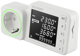 Konnektoros energiafogyasztás mérő adatgyűjtővel, Voltcraft SEM5000