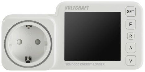 Konnektoros energiafogyasztás mérő adatgyűjtővel, Voltcraft SEM5000 6. kép