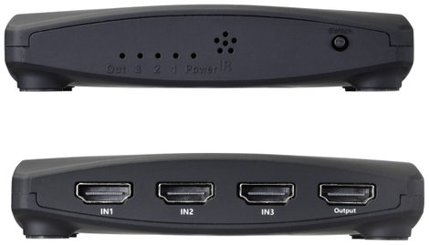 SpeaKa Professional SP-HDS-200 3 port HDMI switch Távirányítóval 7680 x 4320 pixel 3. kép