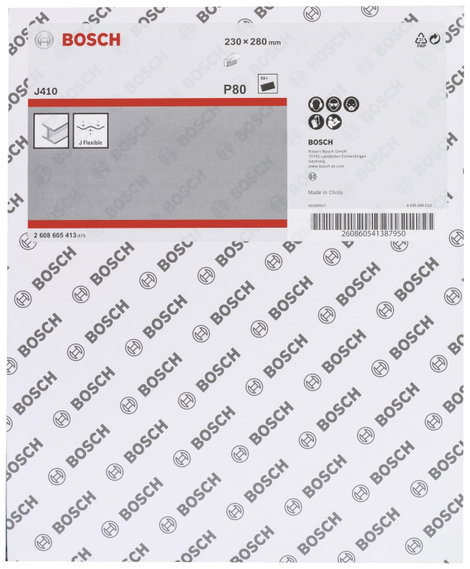 Bosch Accessories J410 2608605413 Csiszolólap Szemcsézet 80 (Sz x Ma) 230 mm x 280 mm 1 db 2. kép