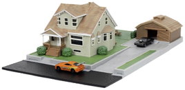 JADA TOYS F&F Nano Doms House Display Diorama 1:24 Autómodell