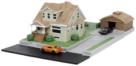 JADA TOYS F&F Nano Doms House Display Diorama 1:24 Autómodell