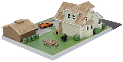 JADA TOYS F&F Nano Doms House Display Diorama 1:24 Autómodell 2. kép