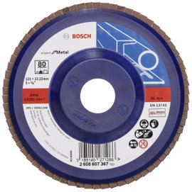 Bosch Accessories 2608607367 X551 Felületcsiszoló korong Ø 125 mm Furat átmérő 22.33 mm Acél 1 db