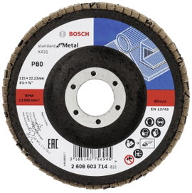 Bosch Accessories 2608603714 X431 Felületcsiszoló korong Ø 115 mm Furat átmérő 22.33 mm Acél 1 db
