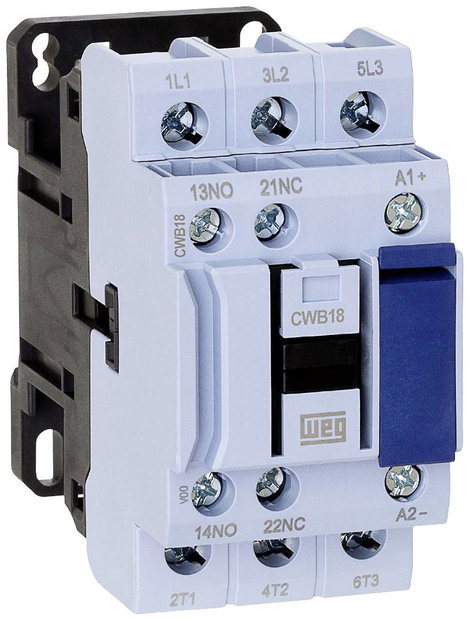 WEG CWB18-11-30D24 Teljesítmény védelem Azonnal kapcsoló 3 záró 11 kW 230 V/AC 1 db