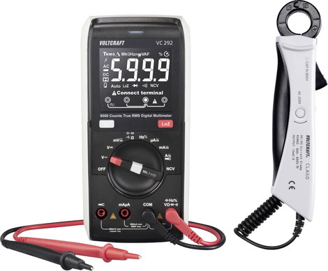 Digitális kézi multiméter CAT III 600 V, 6000 digit, Voltcraft VC292 7. kép