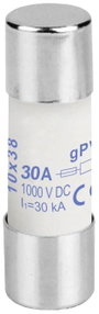 Weidmüller 2828000000 FUSE 10X38 30A 1000 VDC GPV S Üvegcsöves biztosíték 30 A Tartalom 1 db bélyegkép