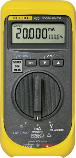 Fluke 705 Kalibrátor Áram 1 db 9 V-os elem (vele szállítjuk)