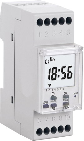 Wallair 1IO7281 Időkapcsoló óra Digitális Heti program 3500 W IP20 Maradék működési idő