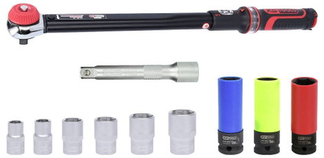 KS Tools ERGOTORQUE®precision 516.2400 Nyomatékkulcs készlet Racsnival 1/2 (12.5 mm) 20 - 200 Nm 3. kép