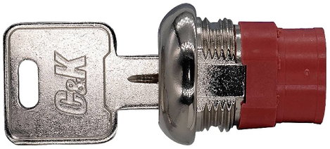 C & K Switches Kulcsos kapcsoló 125 V 4 A 2 x BE/BE/BE/BE 1 db