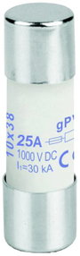 Weidmüller 2827990000 FUSE 10X38 25A 1000 VDC GPV S Üvegcsöves biztosíték 25 A Tartalom 1 db bélyegkép