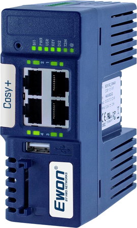 EWON EC71330_00MA Cosy Távkarbantartó router Ethernet, USB Bemenetek: 1 x Kimenetek száma: 2 x I/O-k