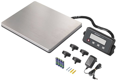 Platform mérleg max. 200 kg, leolvashatóság 50 g, Voltcraft PLS-220S VC-12870875 4. kép
