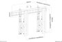 Neomounts LED-VW1000BLACK TV fali tartó 81,3 cm (32) - 190,5 cm (75) Merev 6. bélyegkép