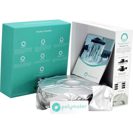 Polymaker PH01001 PolyDissolve™ S1 3D nyomtatószál PVA műanyag vízben oldódó 1.75 mm 750 g Natúr 1 d 4. kép