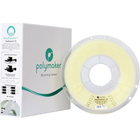 Polymaker PH01001 PolyDissolve™ S1 3D nyomtatószál PVA műanyag vízben oldódó 1.75 mm 750 g Natúr 1 d 5. kép