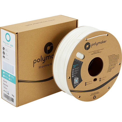 Polymaker PE01002 PolyLite 3D nyomtatószál ABS műanyag közel szagtalan 1.75 mm 1000 g Fehér 1 db 5. kép