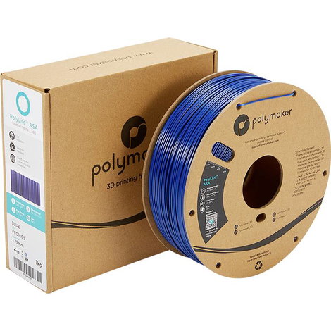 Polymaker PF01005 PolyLite 3D nyomtatószál ASA UV álló, időjárásálló, hőálló 1.75 mm 1000 g Kék 1 db 3. kép