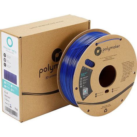Polymaker PB01007 PolyLite 3D nyomtatószál PETG hőálló, nagy szakítószilárdság 1.75 mm 1000 g Kék 1  5. kép