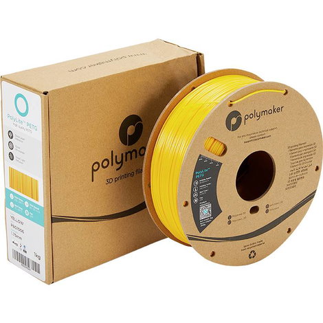 Polymaker PB01006 PolyLite 3D nyomtatószál PETG hőálló, nagy szakítószilárdság 1.75 mm 1000 g Sárga  5. kép