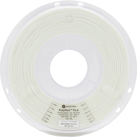 Polymaker PA06002 PolyMAX Tough 3D nyomtatószál PLA műanyag nagy merevség, nagy szakítószilárdság, ü 2. kép