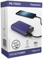 RealPower PB-7500C Powerbank 7500 mAh Lítiumion USB, USB-C® Navy kék 4. bélyegkép