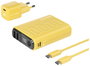 RealPower PB-10000 Power Pack Powerbank 10000 mAh Lítiumion USB, USB-C® Sárga bélyegkép