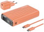 RealPower PB-20000 Power Pack Powerbank 20000 mAh Lítiumion USB, USB-C® Narancs bélyegkép
