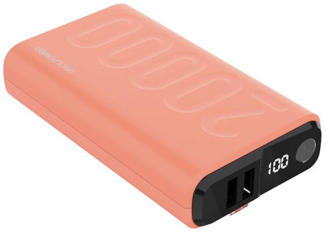 RealPower PB-20000 Power Pack Powerbank 20000 mAh Lítiumion USB, USB-C® Narancs 2. kép