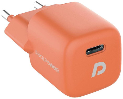 RealPower PB-10000 Power Pack Powerbank 10000 mAh Lítiumion USB, USB-C® Narancs 3. kép
